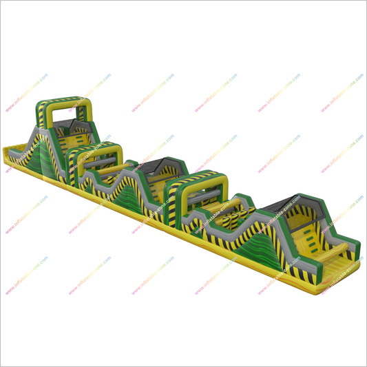 Danger Zone Toxic Inflatable Obstacle Course Ninja Warrior Challenge Mega Run Team Building Obstacle Course Near Me