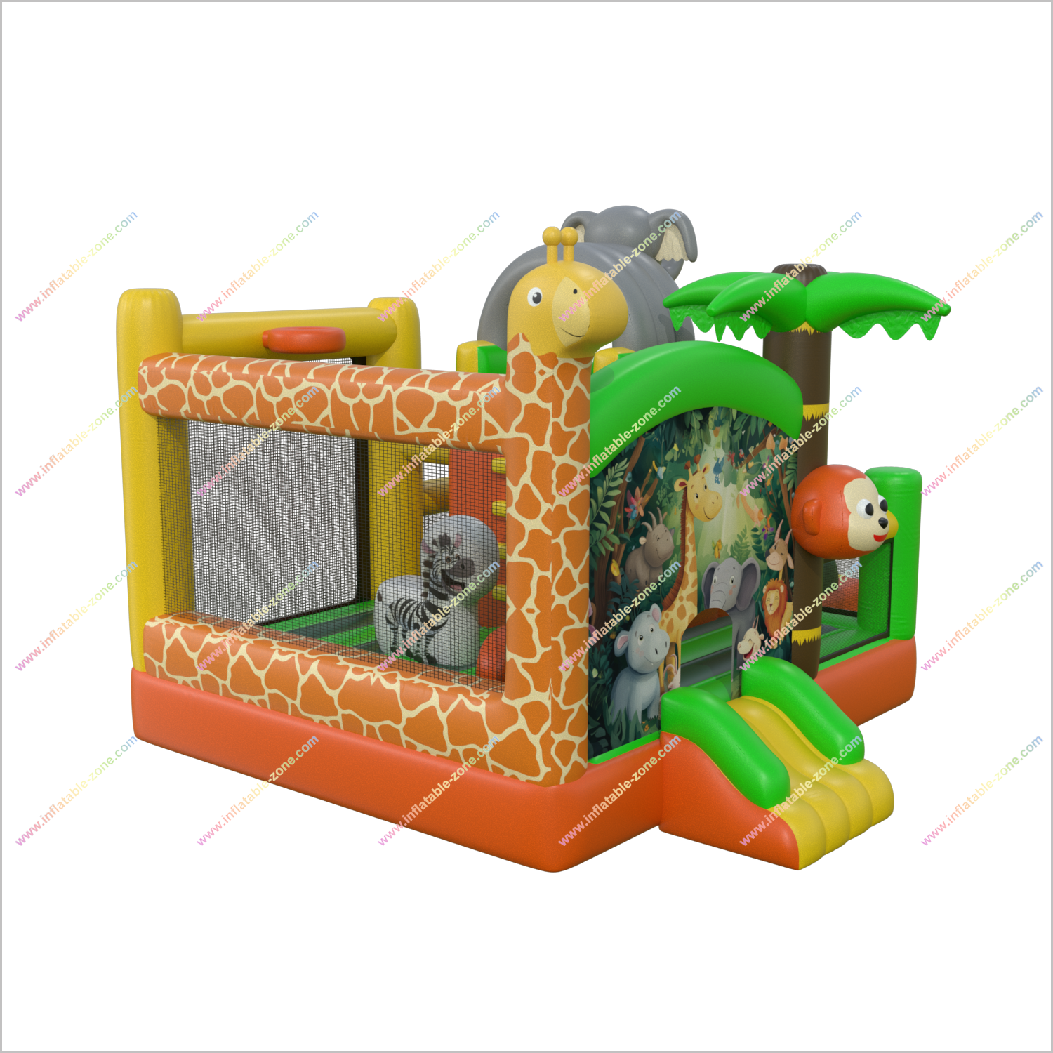 Outdoor Events Today Purchase Bounce House With Slide Combo Animals Inflatable Castle For Sale Bouncy Slide Hire - Inflatable-Zone