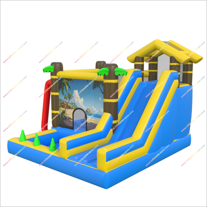 Beach Theme Party Inflatable Bounce House And Pool Tropical Combo Bouncy Castle Slide To Buy Jumping Zone Near Me