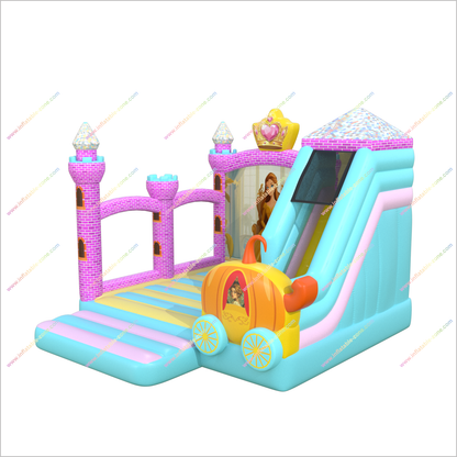 Princess Bouncy Castle Small Inflatable Slide Perfect Combo Rent Bounce House Slide Inflatable Playground For Sale - Inflatable-Zone