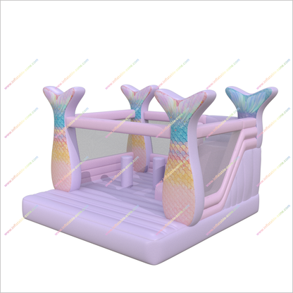 Princess Inflatable Bouncy House With Slides Combo Bouncer Mermaid Jumping Castle Inflatable Slides Rentals - Inflatable-Zone