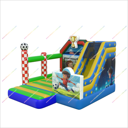 Inflatable Soccer Target Bounce House And Slide Combos Best Playground Equipment Bouncy Castle With Slide Hire Near Me