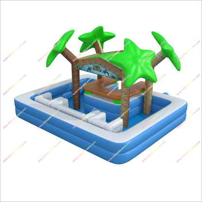 The Beach Tiki Bar Floating Pool Lounge Leisure Island Tiki Inflatable Bar Party Hire Near Me