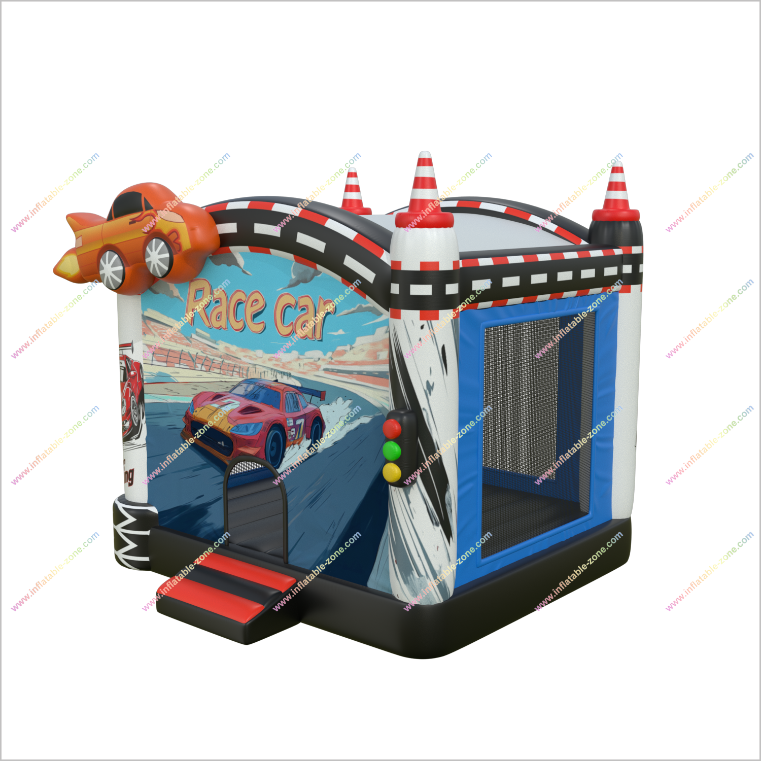 Race Car Themed Bounce House For Teenager Outdoor Inflatable Park Bouncy Castle Soft Play Hire - Inflatable-Zone