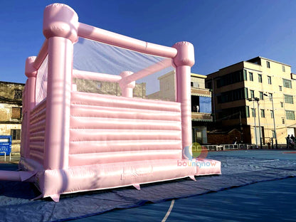 Large Pink Bounce House Safe and Fun Inflatable Perfect for Kids' Parties and Events