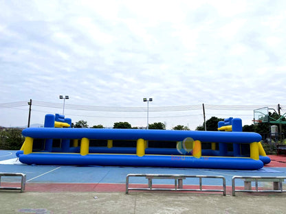 16x8M Kids Inflatable Soccer Playground Outdoor FunEquipment  Great for Parties & Football Field Games