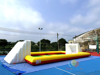 Fun Inflatable Soccer Field Outdoor Sports Adventure Ideal for Kids and Adults