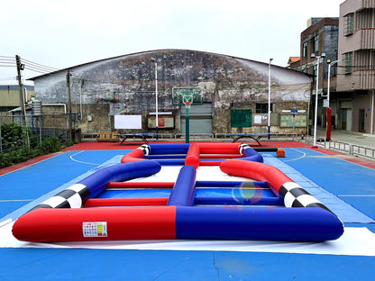 Event-Ready Inflatable Soccer Playground  Inflatable Soccer Fun Arena Outdoor Excitement Fun for Everyone