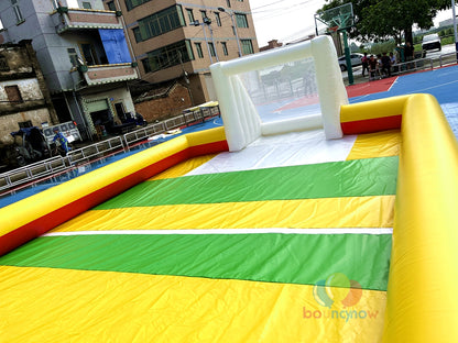 Fun Inflatable Soccer Field Outdoor Sports Adventure Ideal for Kids and Adults