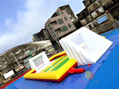 Fun Inflatable Soccer Field Outdoor Sports Adventure Ideal for Kids and Adults