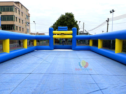 16x8M Kids Inflatable Soccer Playground Outdoor FunEquipment  Great for Parties & Football Field Games