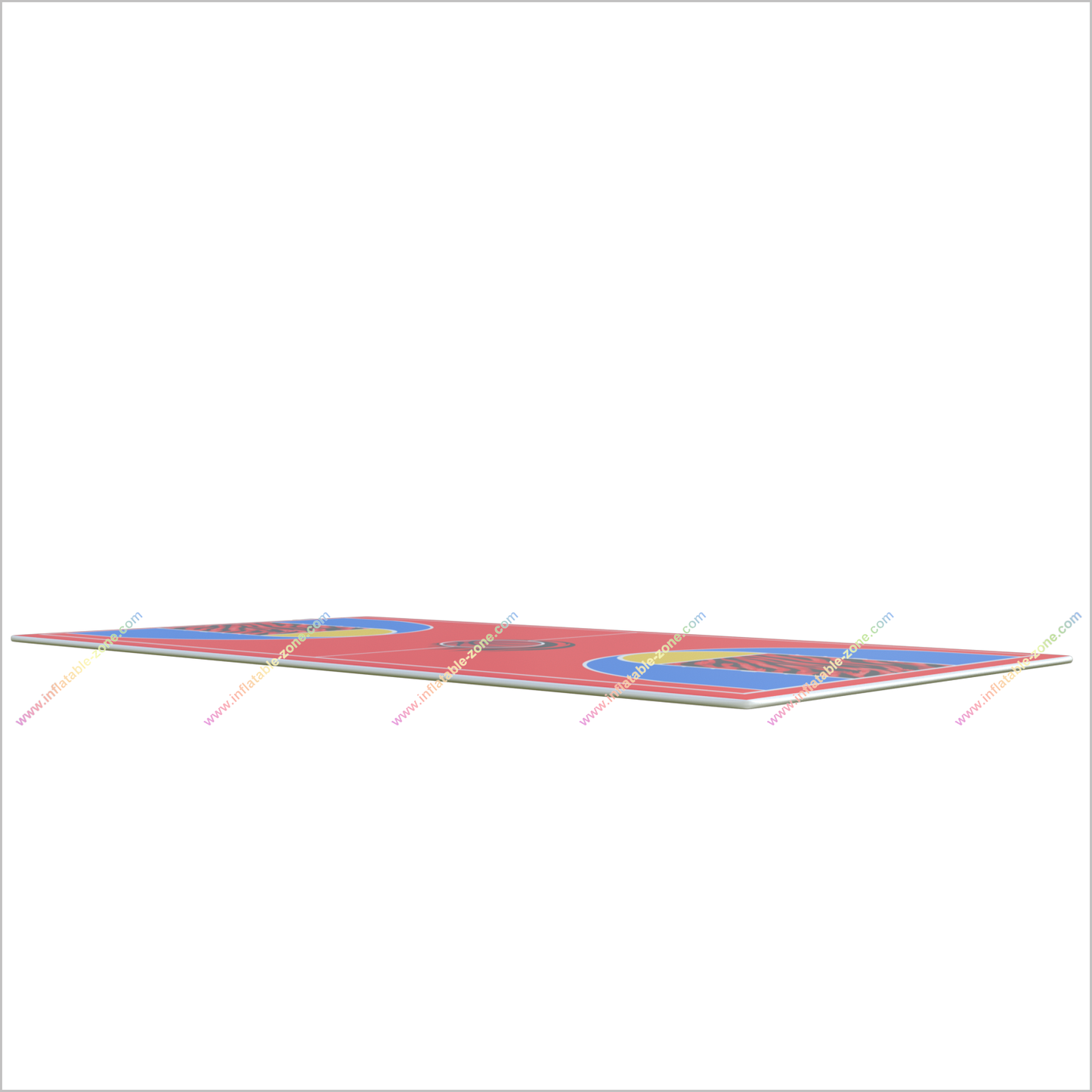 Indoor Basketball Court Inflatable Air Mat Tumbling Gym Mat Play Sports Inflatable Basketball Court For Rent