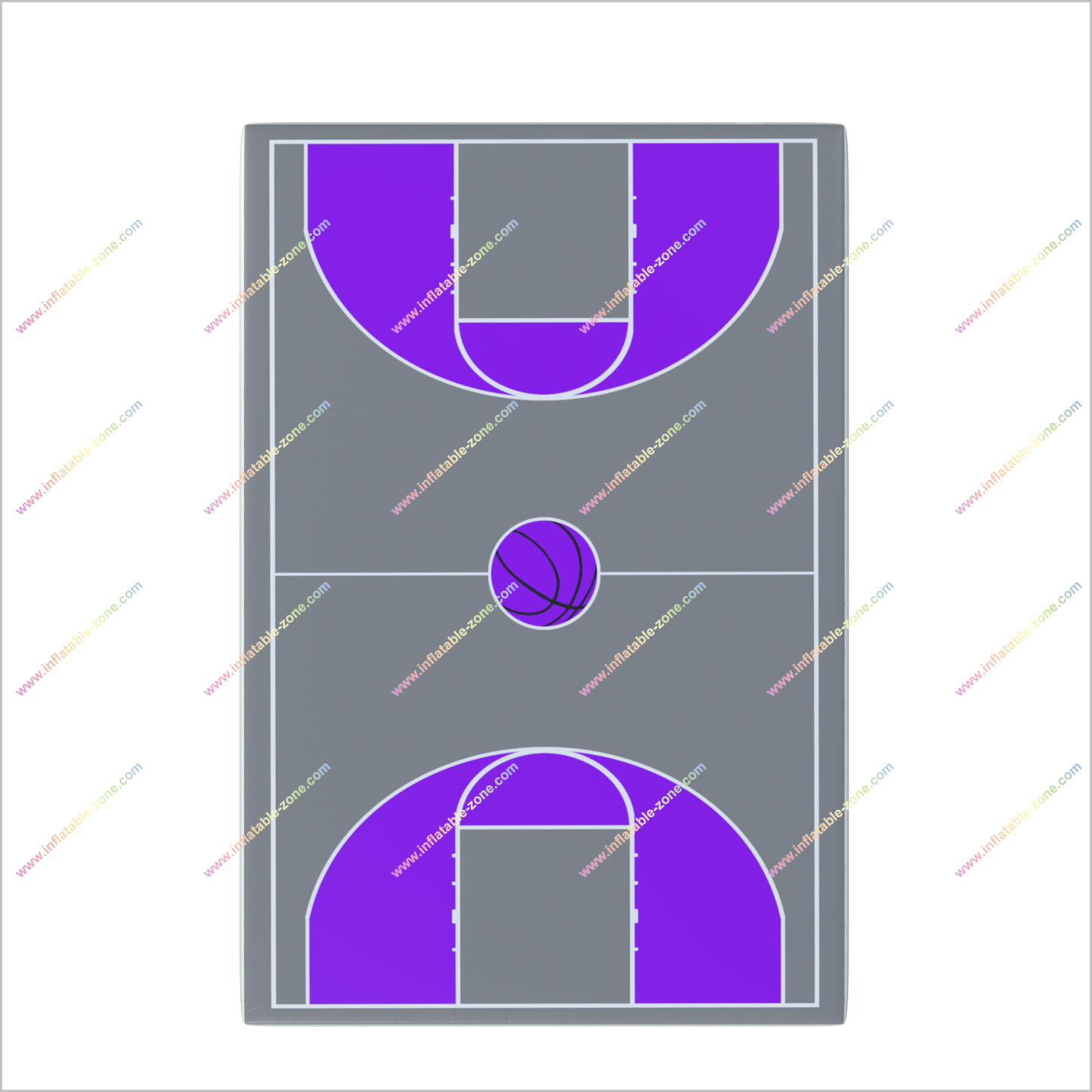 Outdoor Basketball Court Gymnastics Sports Basketball Court Inflatable Air Mat Basketball Sport Court