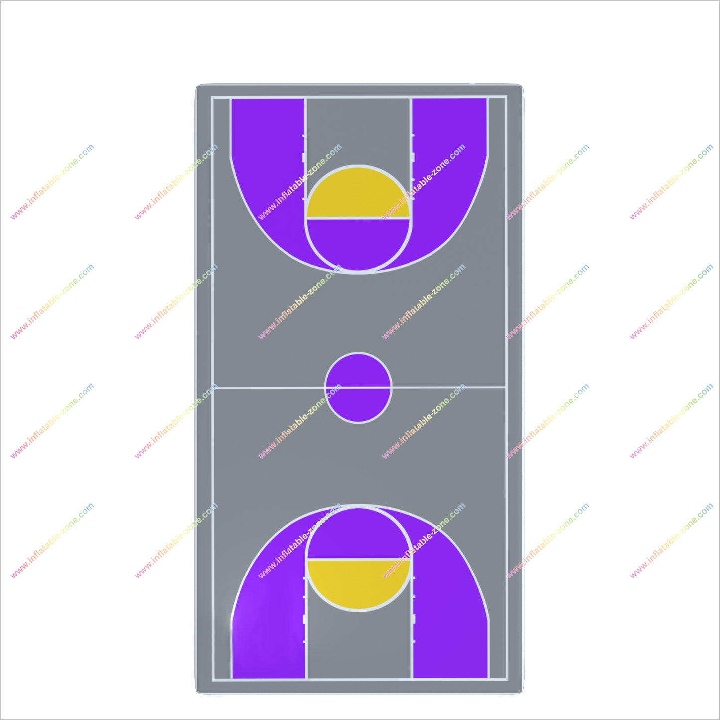 Backyard Basketball Court Gymnastics Exercise Sport Game Inflatable Basketball Court Outside Near Me