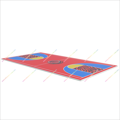 Indoor Basketball Court Inflatable Air Mat Tumbling Gym Mat Play Sports Inflatable Basketball Court For Rent