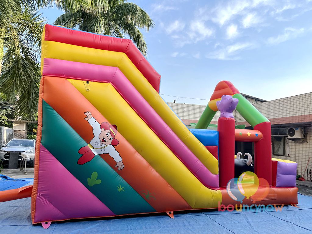 Fantasy Inflatable Theme Park Slide Amusement Park Bouncy Castle with Slide Dreamy Fun for Kids
