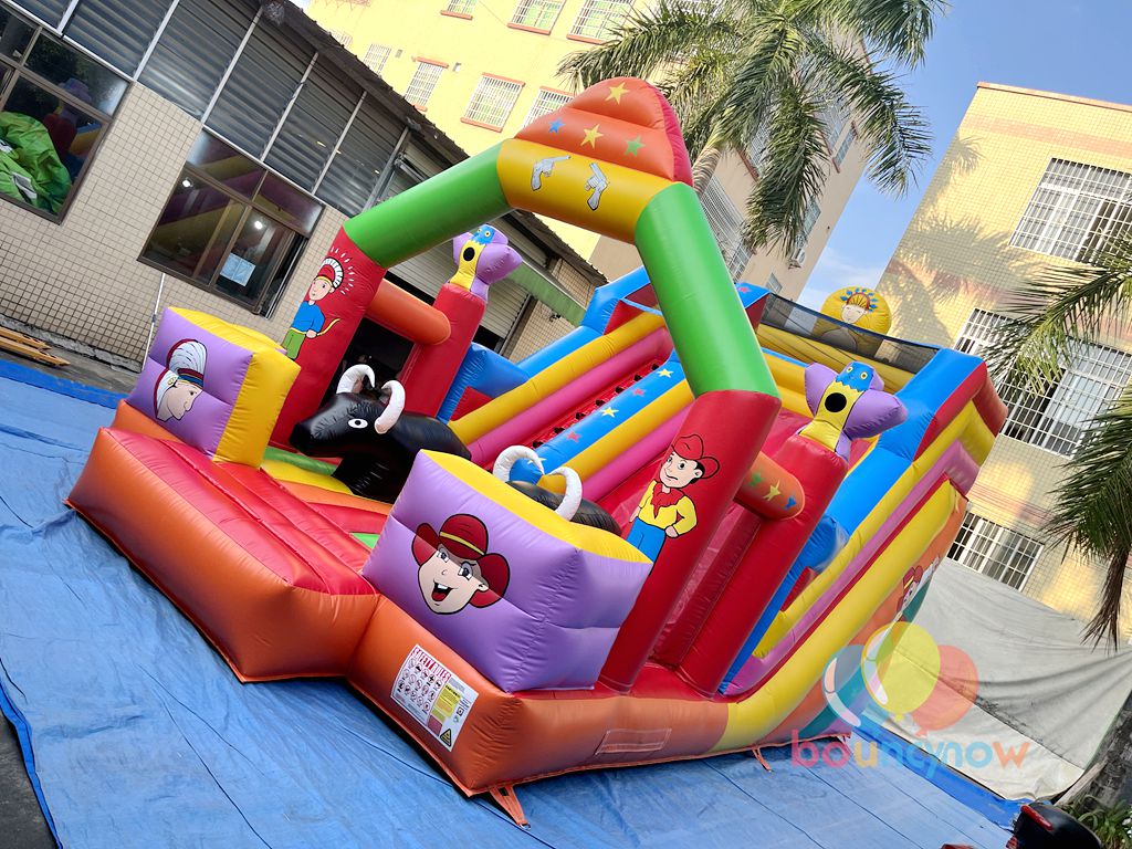 Fantasy Inflatable Theme Park Slide Amusement Park Bouncy Castle with Slide Dreamy Fun for Kids