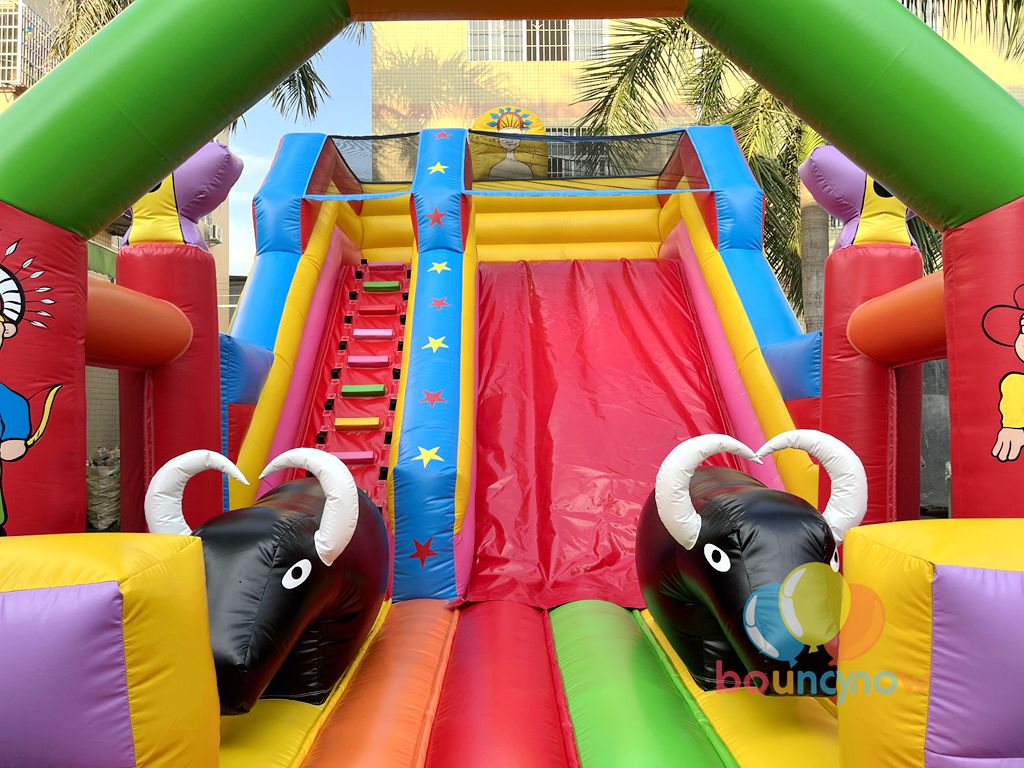 Fantasy Inflatable Theme Park Slide Amusement Park Bouncy Castle with Slide Dreamy Fun for Kids