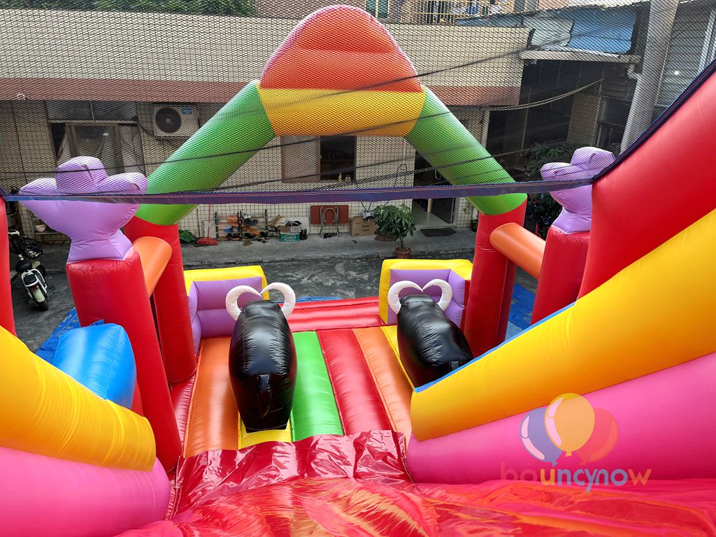 Fantasy Inflatable Theme Park Slide Amusement Park Bouncy Castle with Slide Dreamy Fun for Kids