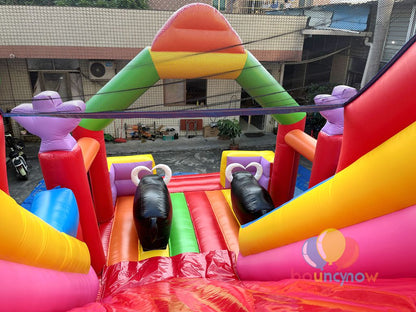 Fantasy Inflatable Theme Park Slide Amusement Park Bouncy Castle with Slide Dreamy Fun for Kids