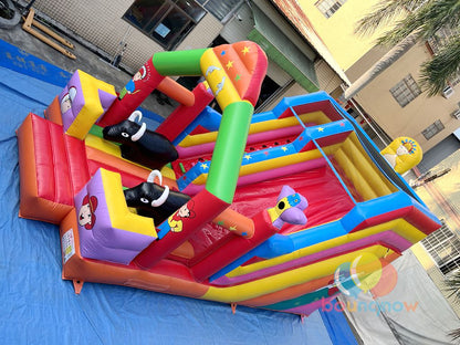 Fantasy Inflatable Theme Park Slide Amusement Park Bouncy Castle with Slide Dreamy Fun for Kids