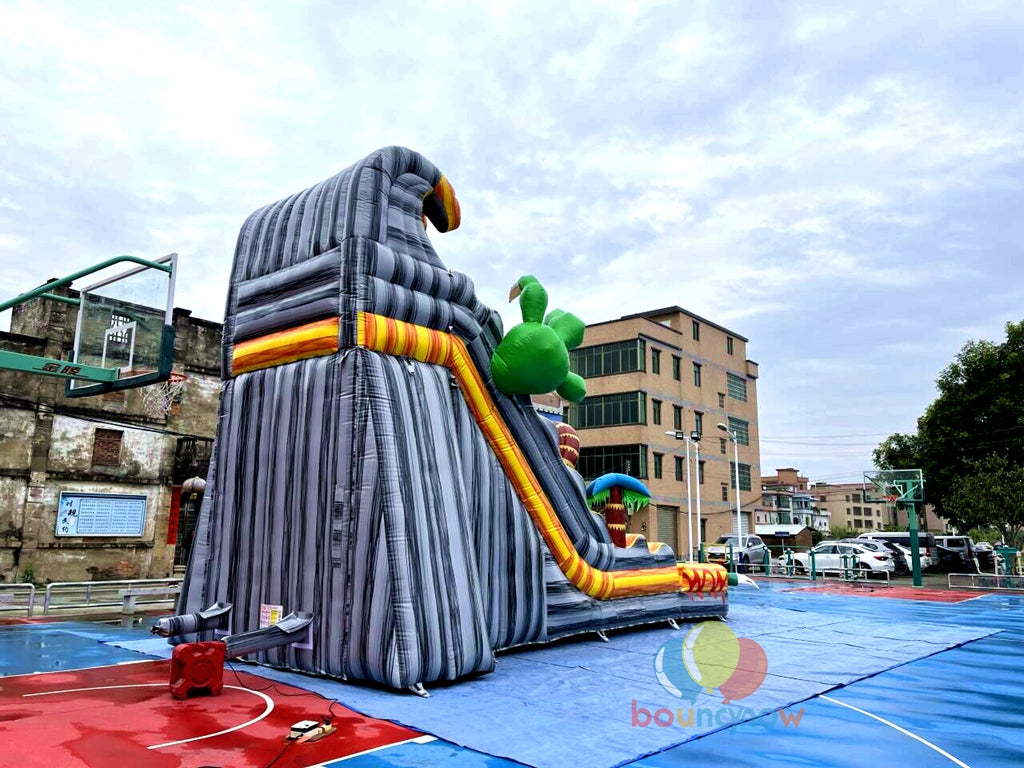 Exciting Dinosaur Themed Inflatable Slide Perfect for Kids' Parties