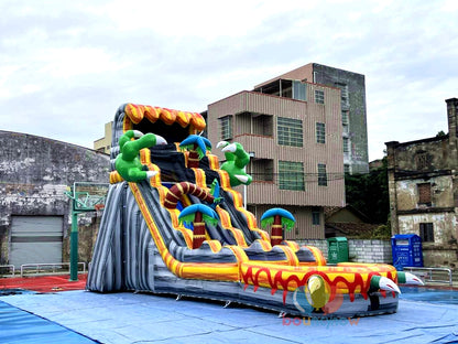 Exciting Dinosaur Themed Inflatable Slide Perfect for Kids' Parties