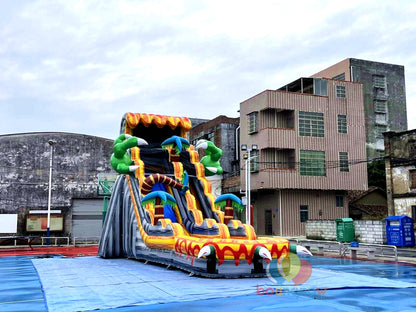 Exciting Dinosaur Themed Inflatable Slide Perfect for Kids' Parties