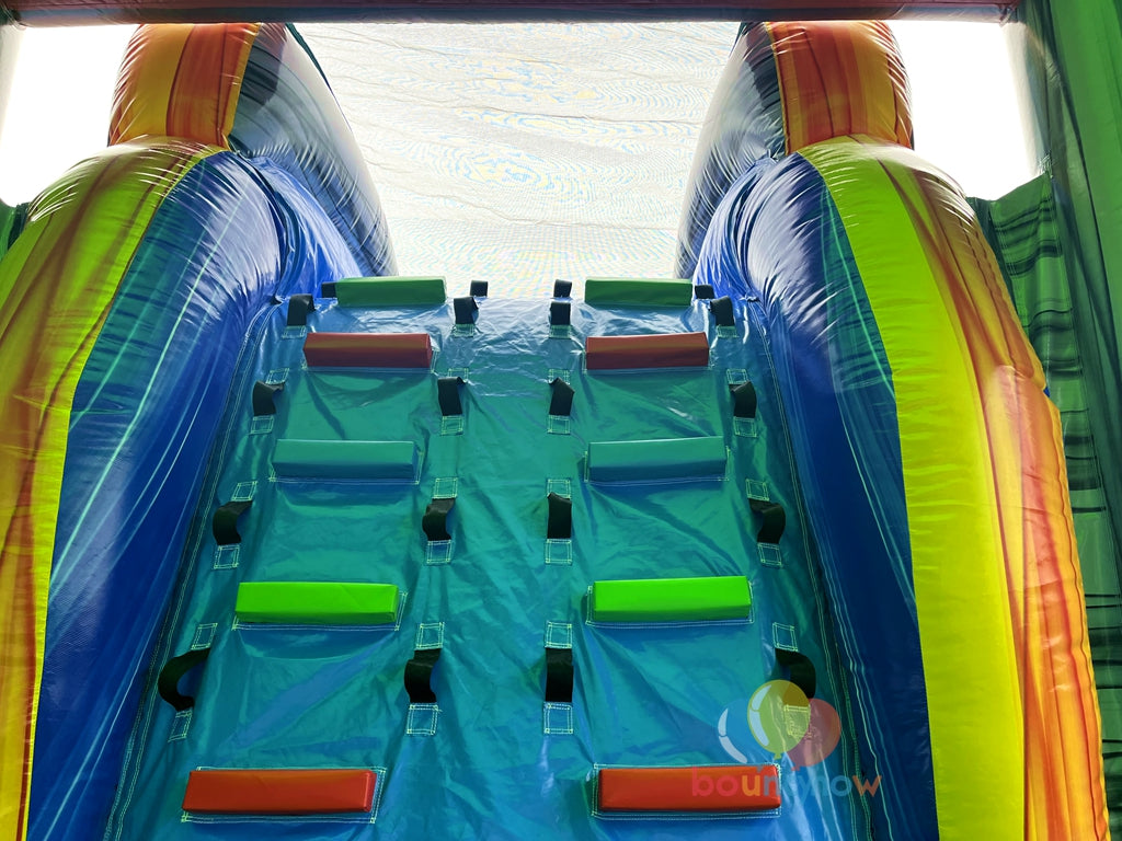 Dinosaur Inflatable Commercial Bounce House with Slide and Pool Safe for Outdoor Play