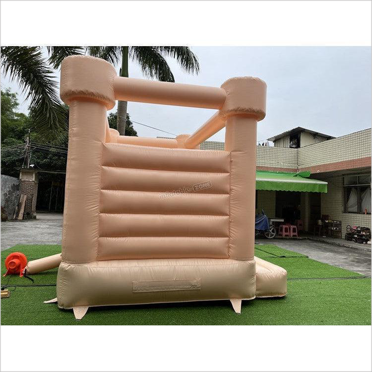 Pastel Peach Wedding Bounce House Castle , Inflatable Party Jumping Castle - Inflatable-Zone