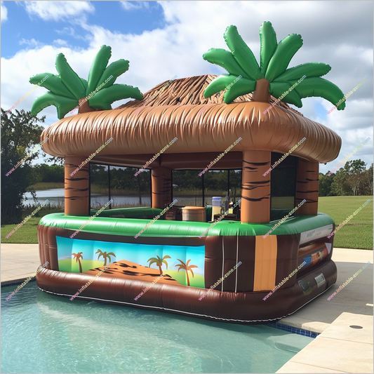 Party Portable Floating Tiki Bar Inflatable Water Tent Tiki Bar Floating Near Me