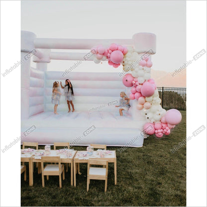 Pastel Color Wedding Jumping House Party Bounce House - Inflatable-Zone