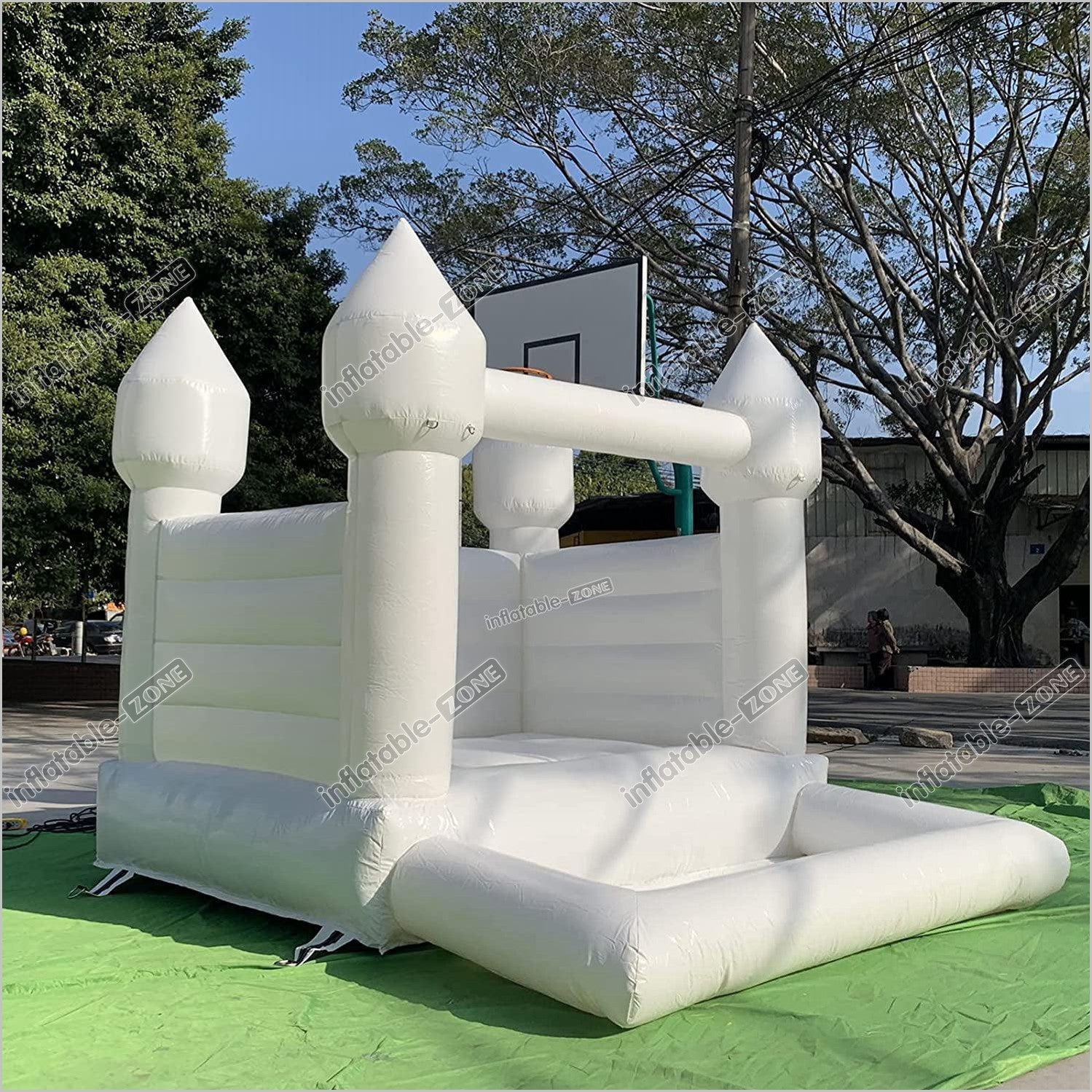 White Bounce House Castle Inflatable Wedding Bouncy Castle Jumping - Inflatable-Zone