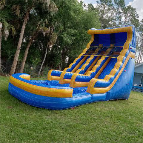 Waterslide Inflatable Lake Slide Backyard Blast Water Pool Big Tall Little Jumper - Inflatable-Zone