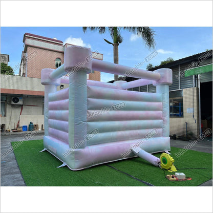 Pastel Color Wedding Jumping House - Inflatable-Zone