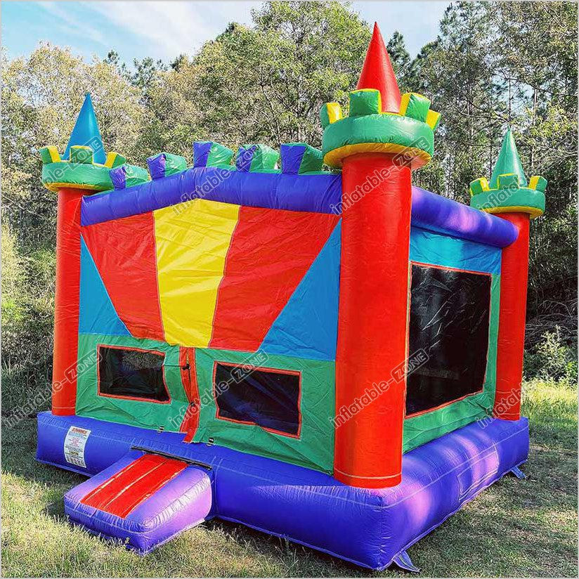 Rainbow Bouncy Castle Play Yard Inflatable Bouncer Best Commercial Inflatable Jump House Birthday Party - Inflatable-Zone