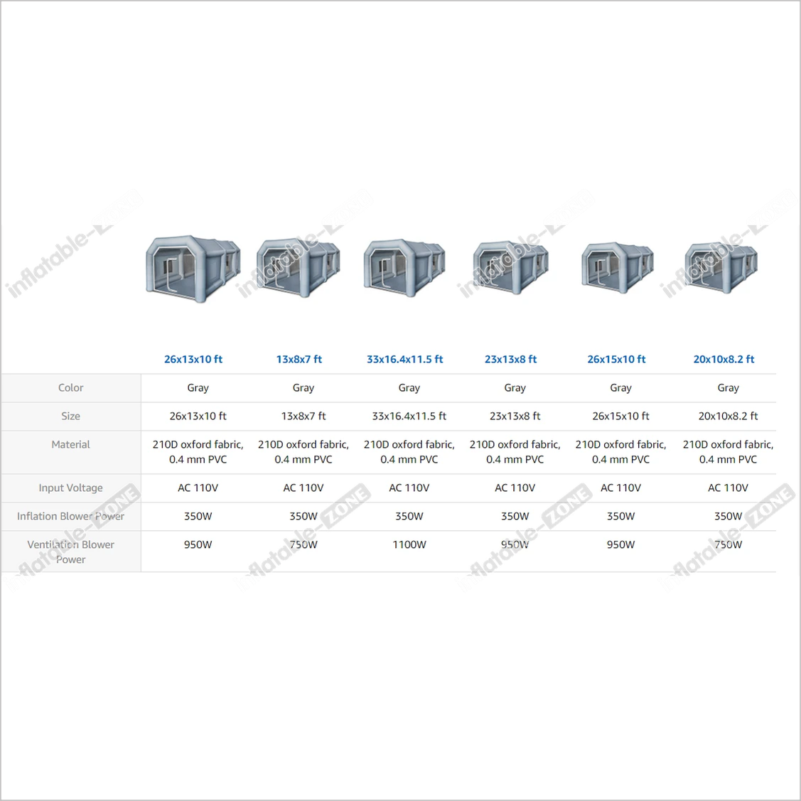 Inflatable Paint Booth Portable Paint Booth Spray Booth - Inflatable-Zone