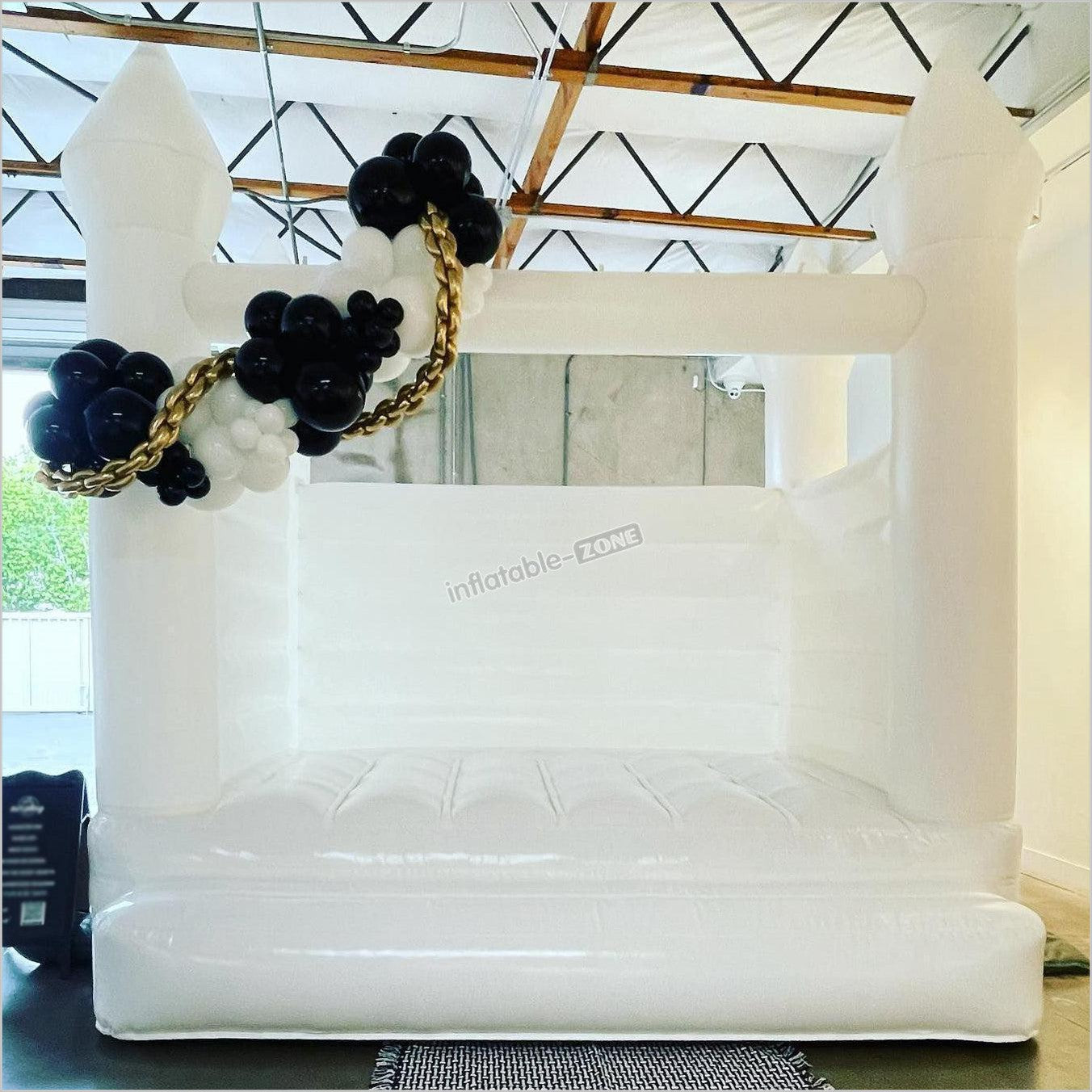 Inflatable White Bounce House Jumper Bouncer Castle Wedding Bouncy House - Inflatable-Zone