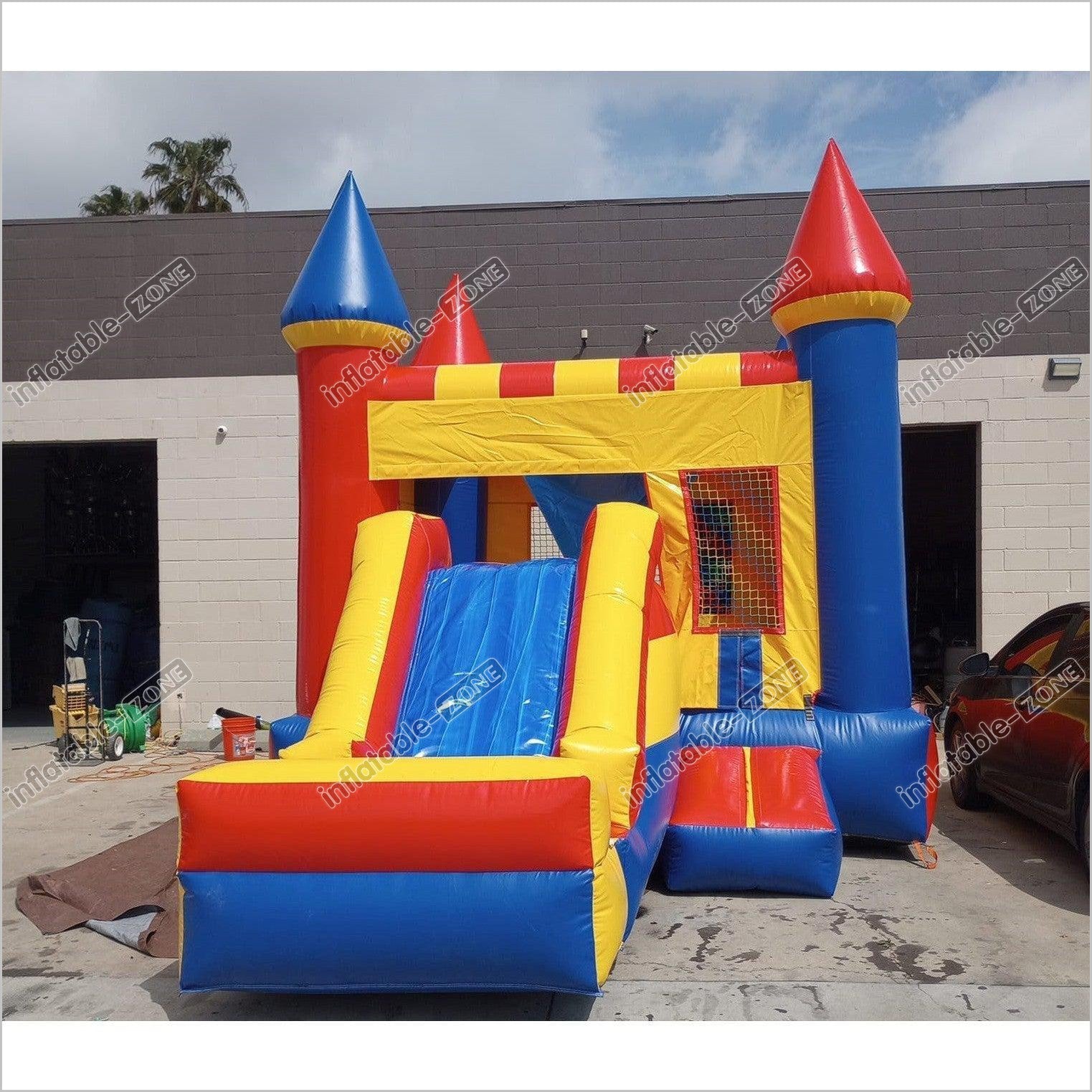 Kids Inflatable Bounce House With Slide, Big Bounce Houses - Inflatable-Zone