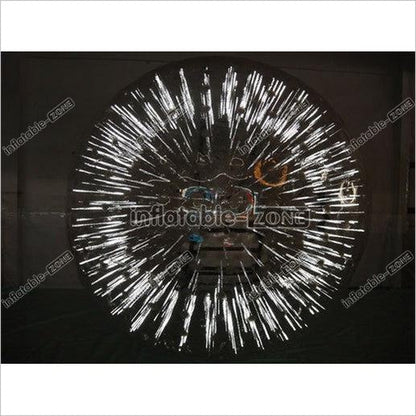 Shinning Zorb Ball Inflatable Light Zorb Ball, Commercial Funny White Transpa Light Inflatable Zorb Ball - Inflatable-Zone