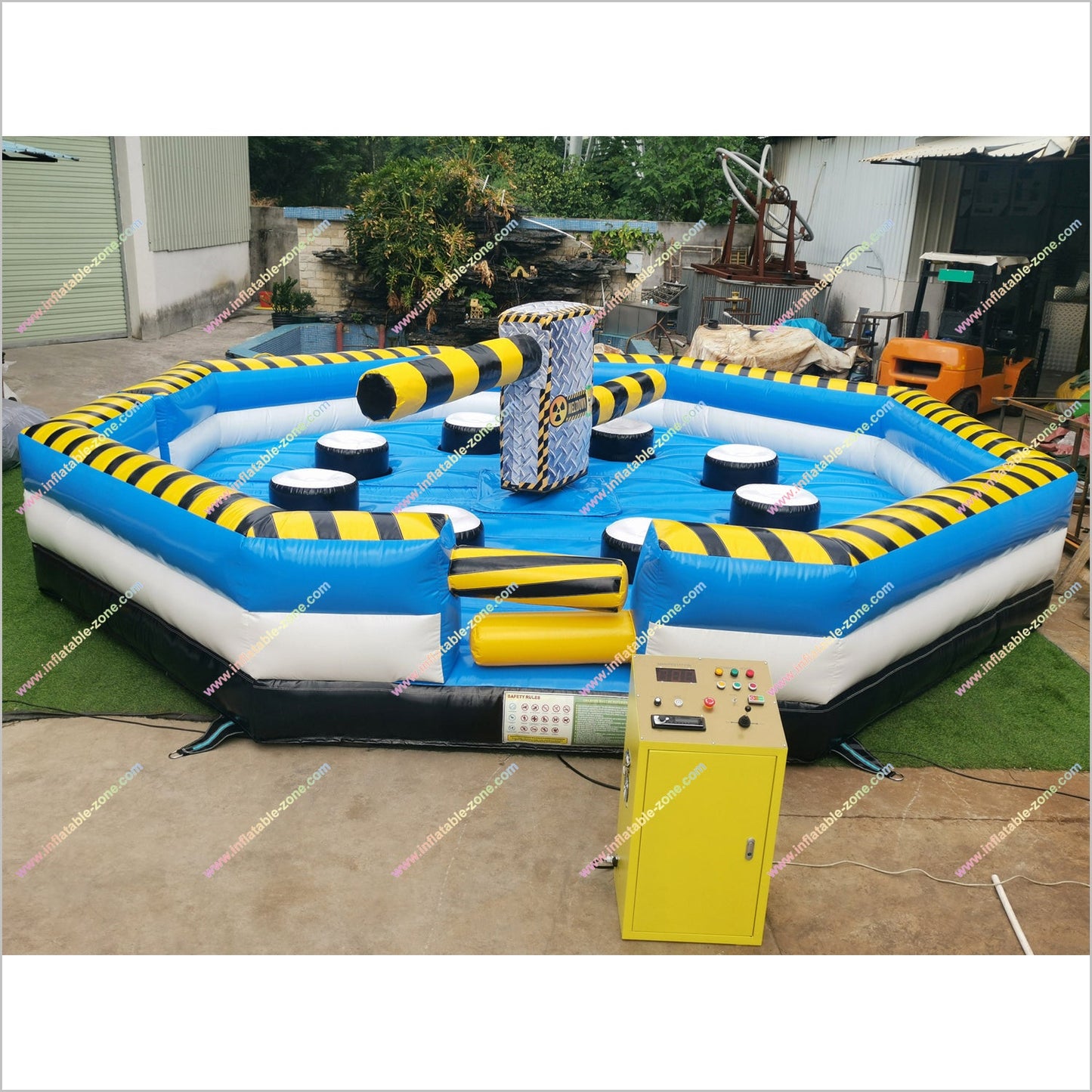 Double Arms Meltdown Wipeout Inflatable Elimination Sport Toxic Meltdown Inflatable Ride For Sale