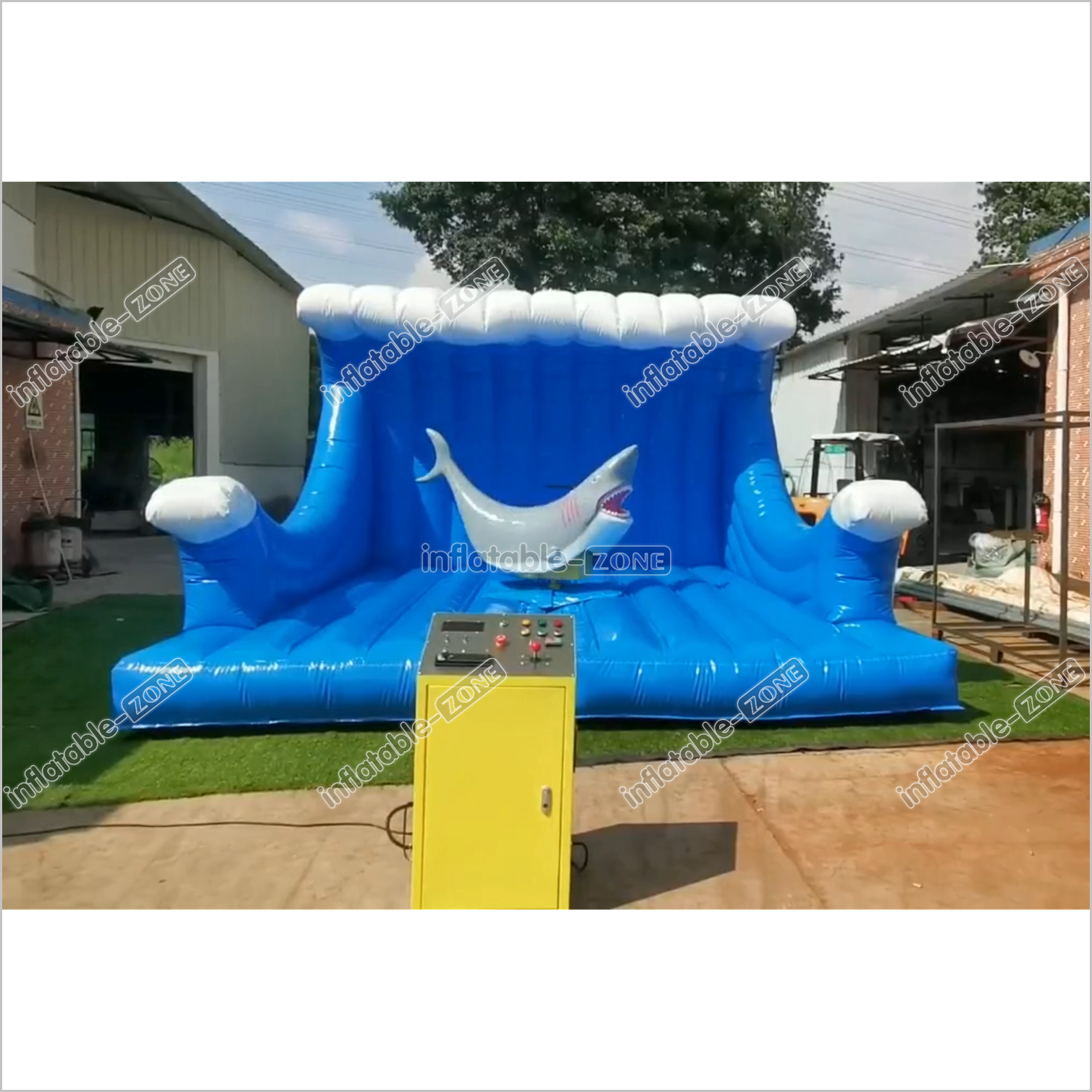 Fun Inflatable Mechanical Shark Riding Inflatable Amusement Ride For Party Game - Inflatable-Zone