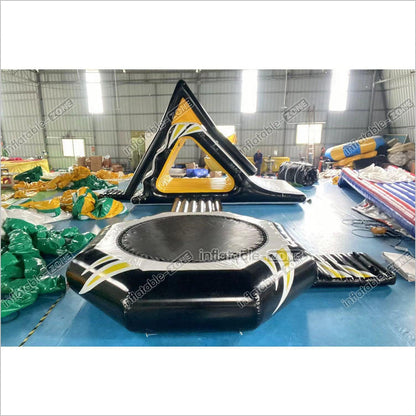 Water Toys Inflatable Floating Splash Slide Combo Inflatable Water Trampoline Bouncer For Adults And Kids - Inflatable-Zone
