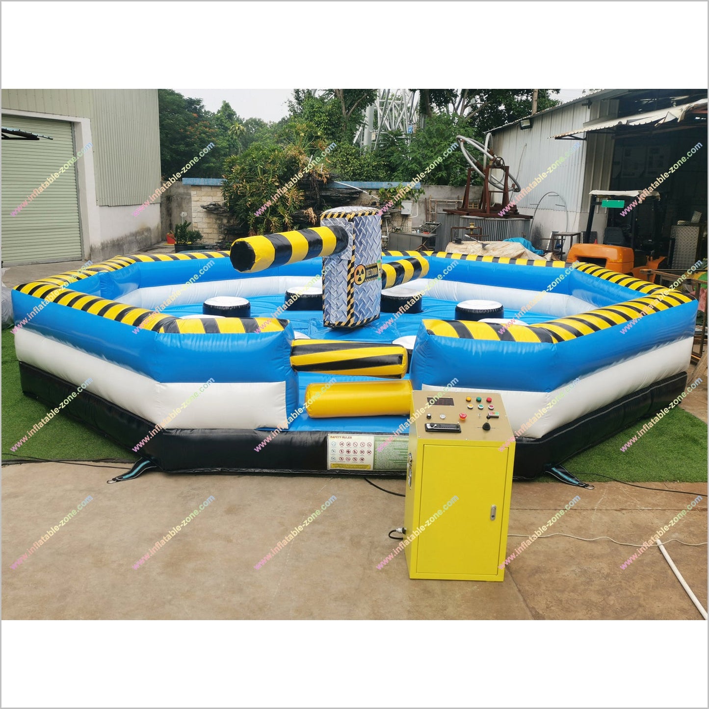 Double Arms Meltdown Wipeout Inflatable Elimination Sport Toxic Meltdown Inflatable Ride For Sale