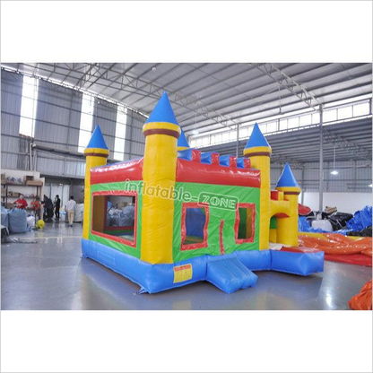 Custom Logo Printing Inflatable Castle With Slide , Slide Bounce House - Inflatable-Zone