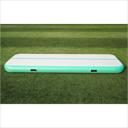 Beautiful Mint Green Air Gymnastics Track Mat - Inflatable-Zone