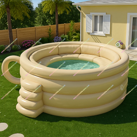 Discount price for a 14x9x4ft teacup pool with air pump BY EXPRESS