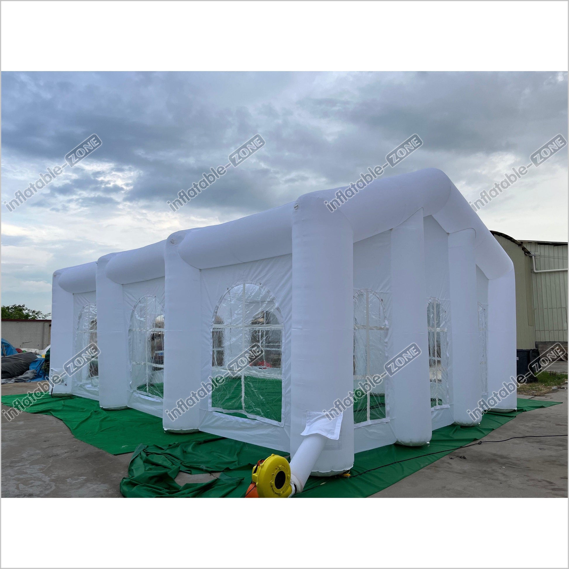 Outdoor White L Inflatable Wedding Party Tent Dining Room Inflatable Camping Tent Blow Up Tent - Inflatable-Zone