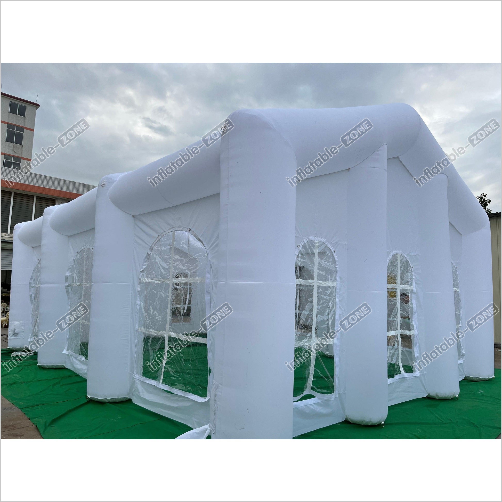 Outdoor White L Inflatable Wedding Party Tent Dining Room Inflatable Camping Tent Blow Up Tent - Inflatable-Zone