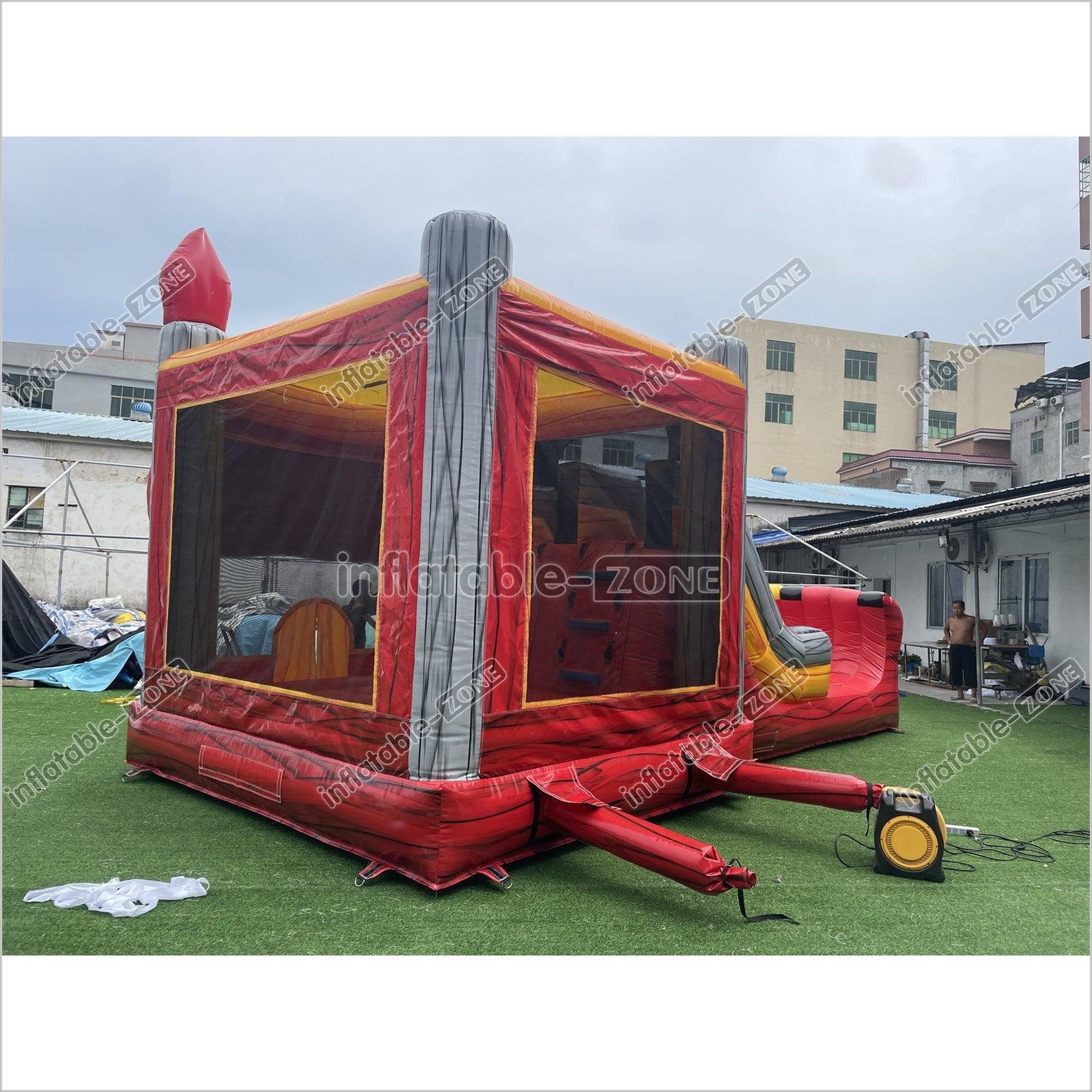 Inflatable Truck Bounce House Slide Combo Adventure All Fun Bouncing Castle Jumping House - Inflatable-Zone